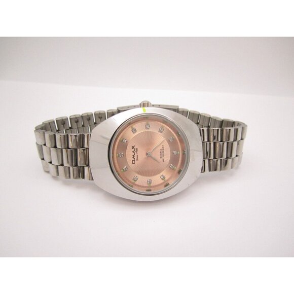 Women Qmax Quartz WR Analog 38mm Round Watch (H165) "New Battery" - Picture 7 of 10